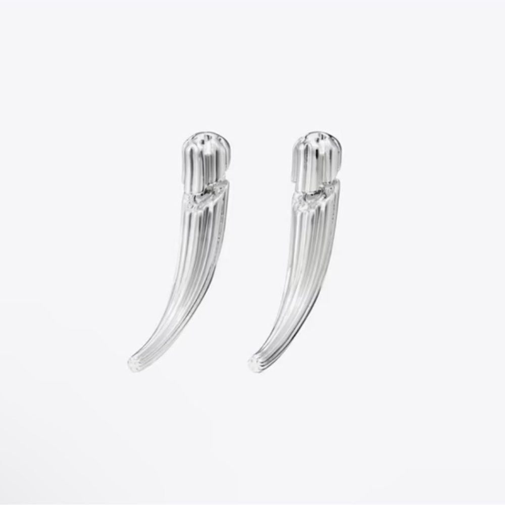 New Tory Burch Silver Drop Earrings